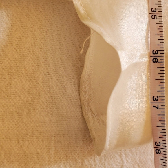 Jessica McClintock Vintage Millennium 2000 White Sz. 4 Flared Lined Maxi Skirt - Picture 7 of 8